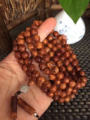 崖柏瘤疤手串:经典红油料,悬崖上的珍宝
