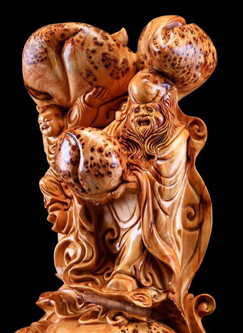 万寿无疆 太行崖柏留疤精品摆件