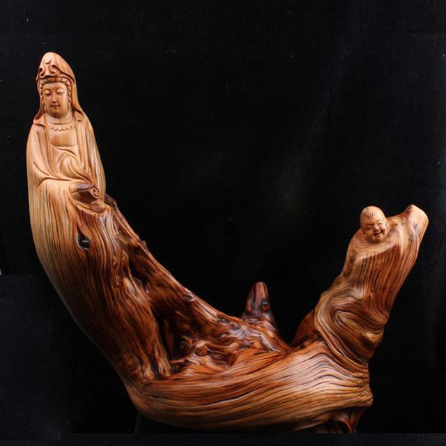 崖柏根雕价值不菲,飘逸灵动,一起欣赏一下稀有崖柏根雕