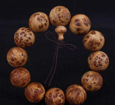 一串一拍 太行崖柏瘤疤手串 20mm佛珠手链同料纯手工打磨厂