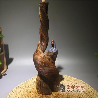 崖柏根雕摆件倒流香炉 随形陈化料 原生态木雕根艺客厅装饰品