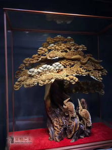 崖柏大型根雕摆件 松鹤延年 精品打造寓意吉祥